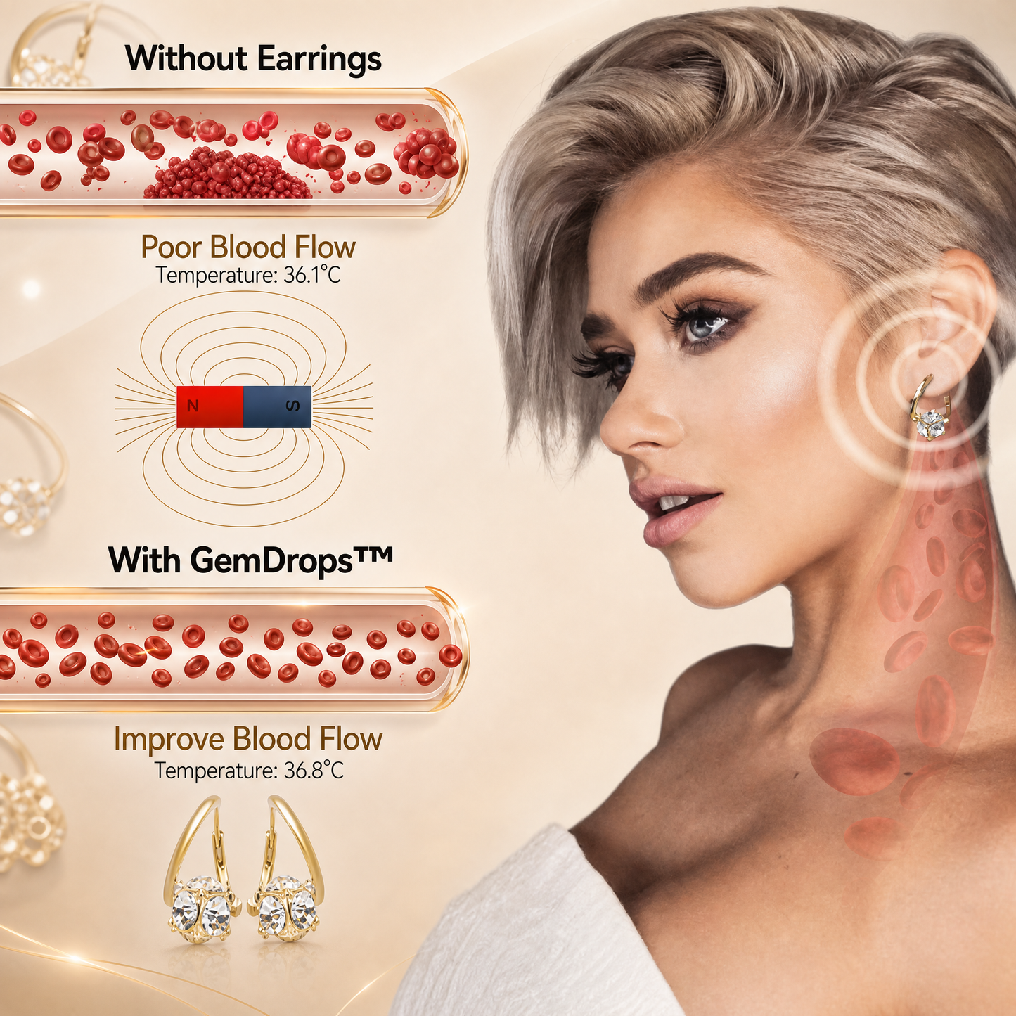 （LAST DAY SALE - 80% OFF🔥)👩‍⚕️🎁  𝐋𝐲𝐦𝐩𝐡 𝐯𝐢𝐭𝐲 𝐌𝐚𝐠𝐧𝐞𝐓𝐡𝐞𝐫𝐚𝐩𝐲 𝐆𝐞𝐫𝐦𝐚𝐧𝐢𝐮𝐦 𝐄𝐚𝐫𝐫𝐢𝐧𝐠𝐬
