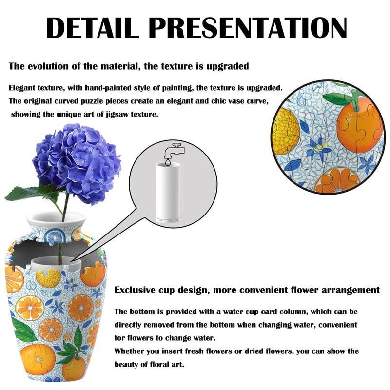 3D Puzzle Vase for Adults & Kids