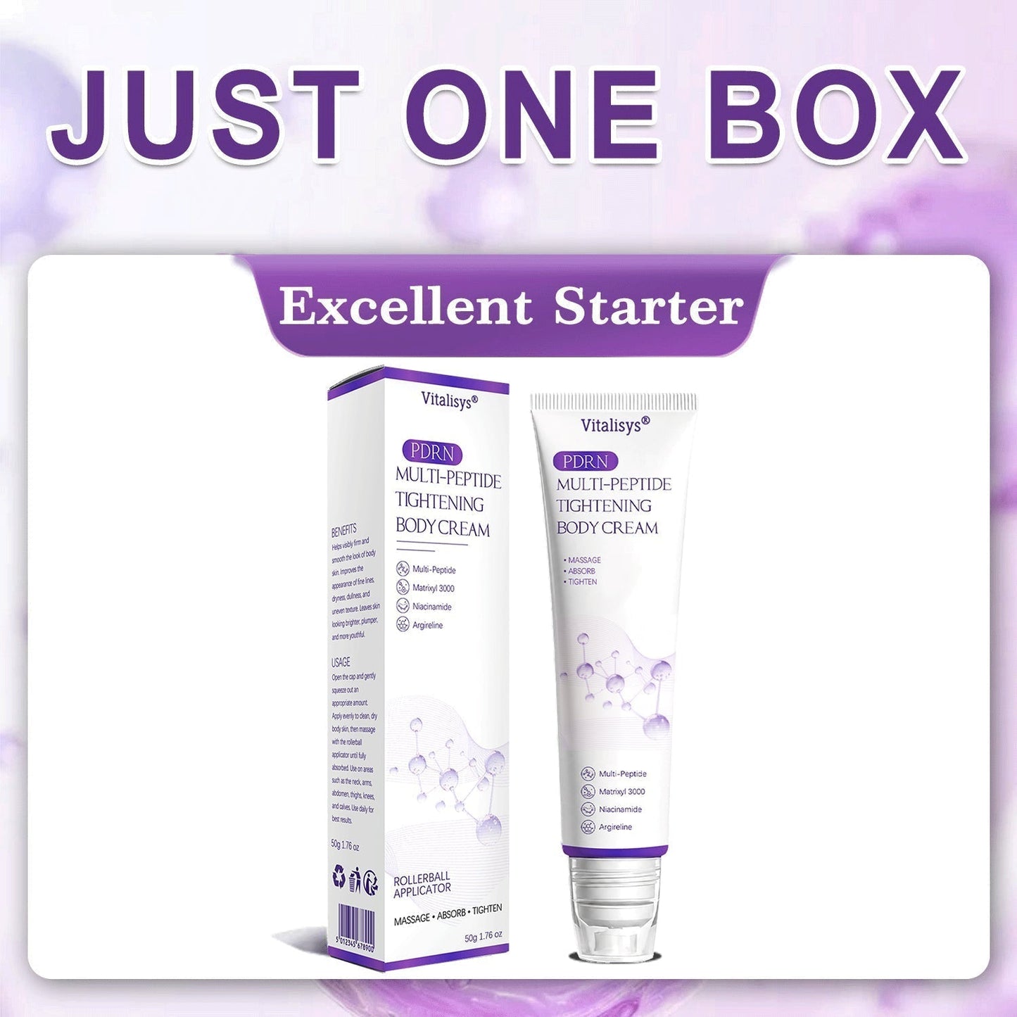 🦩Suiiao® Multi-Peptide Body Massager & Cream — Anti-aging, moisturizing, firming and lifting, skin barrier repair, skin tone evening, acne-prone skin care, blemish, wart, and mole reduction, as well as psoriasis symptom relief