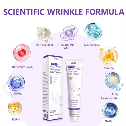 🦩Suiiao® Multi-Peptide Body Massager & Cream — Anti-aging, moisturizing, firming and lifting, skin barrier repair, skin tone evening, acne-prone skin care, blemish, wart, and mole reduction, as well as psoriasis symptom relief