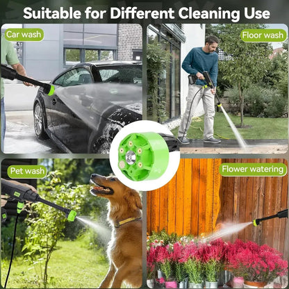 Portable Cordless High Pressure Washer Gun Rechargeable Car & Home Cleaning Machine