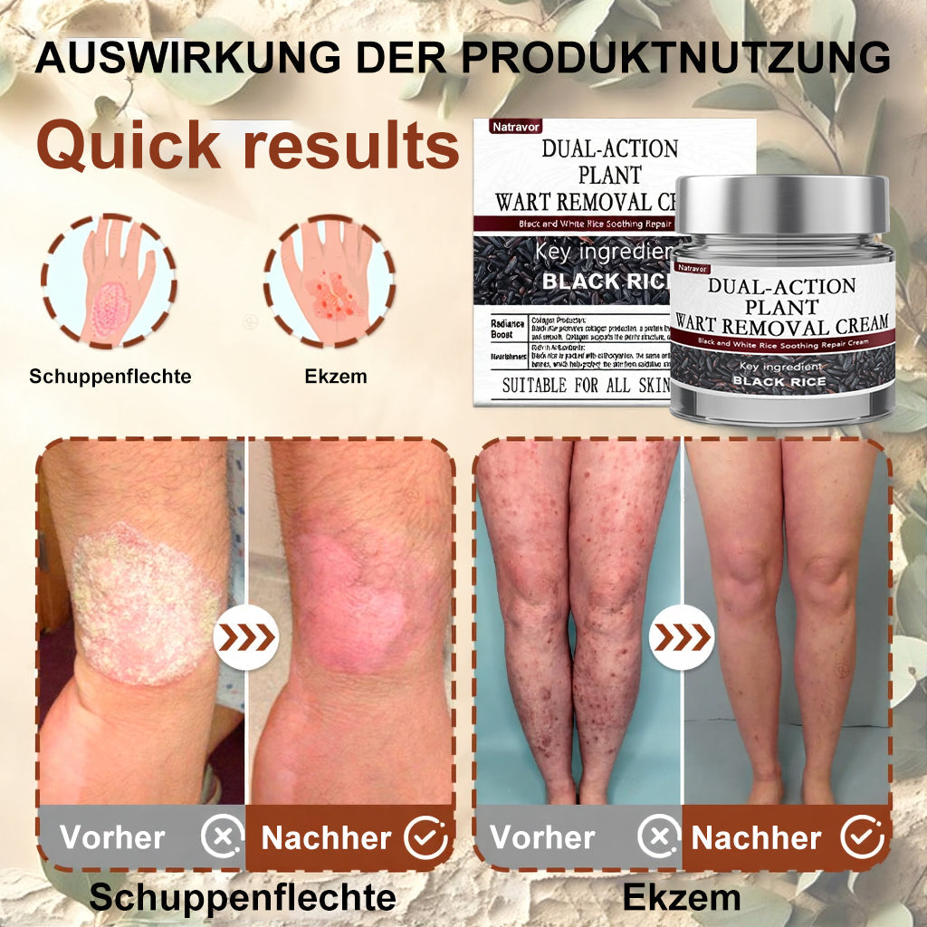 Natravor® Black Rice Skin Repair Essence Cream ⚕️ FDA Certified (Removes warts and skin growths, improves keratin buildup and seborrheic dermatitis, follicular keratosis, age spots, and bruising)