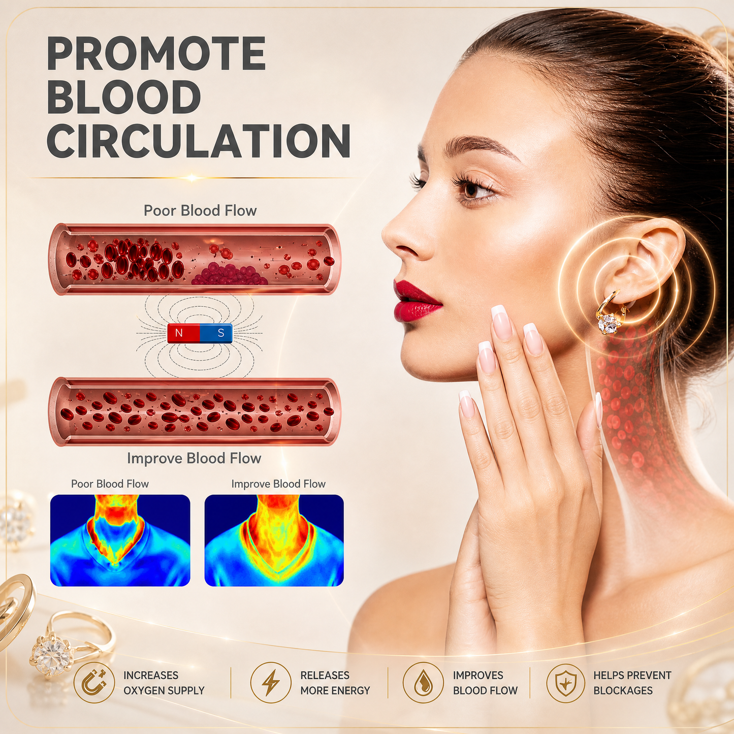 （LAST DAY SALE - 80% OFF🔥)👩‍⚕️🎁  𝐋𝐲𝐦𝐩𝐡 𝐯𝐢𝐭𝐲 𝐌𝐚𝐠𝐧𝐞𝐓𝐡𝐞𝐫𝐚𝐩𝐲 𝐆𝐞𝐫𝐦𝐚𝐧𝐢𝐮𝐦 𝐄𝐚𝐫𝐫𝐢𝐧𝐠𝐬