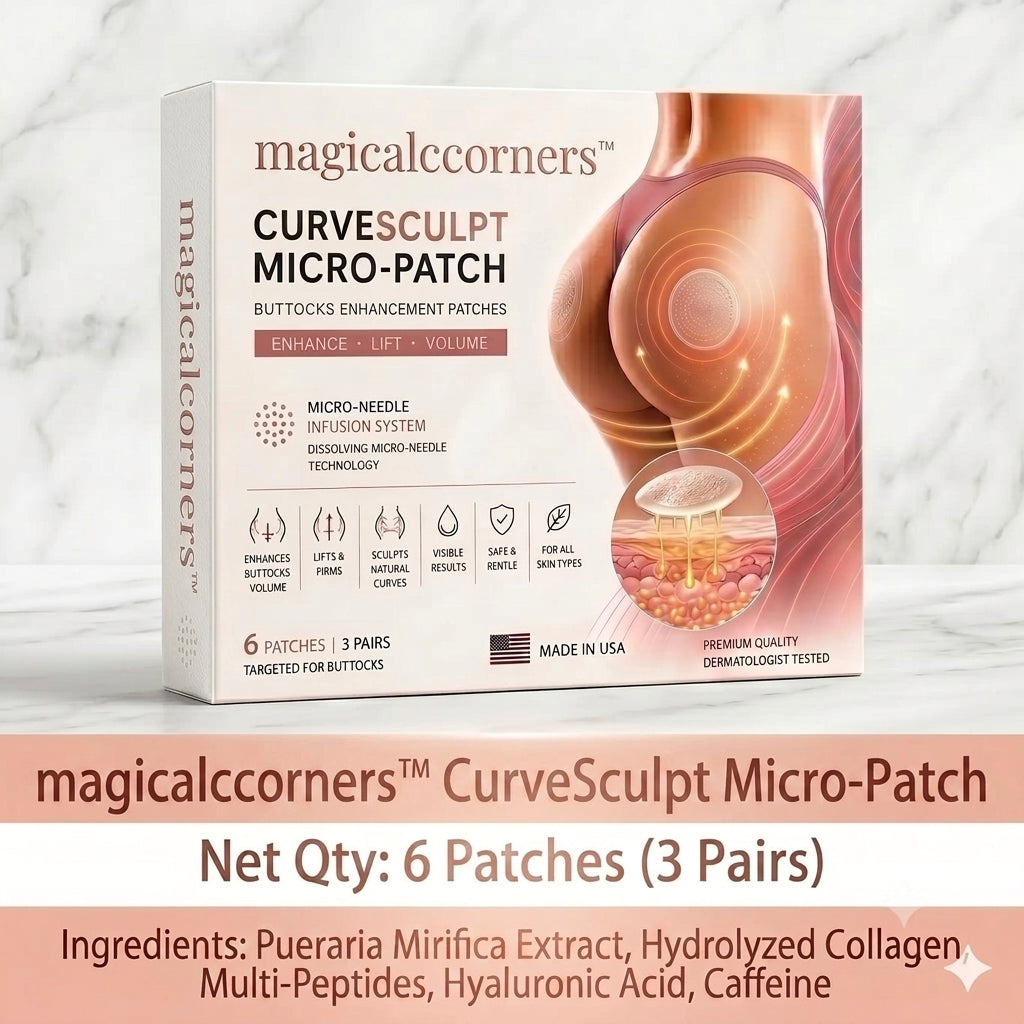 magicalccorners™ CurveSculpt Micro-Patch ✦ Sculpt • Firm • Smooth Lower Body Curves ✦ Micro-Needle Infusion System