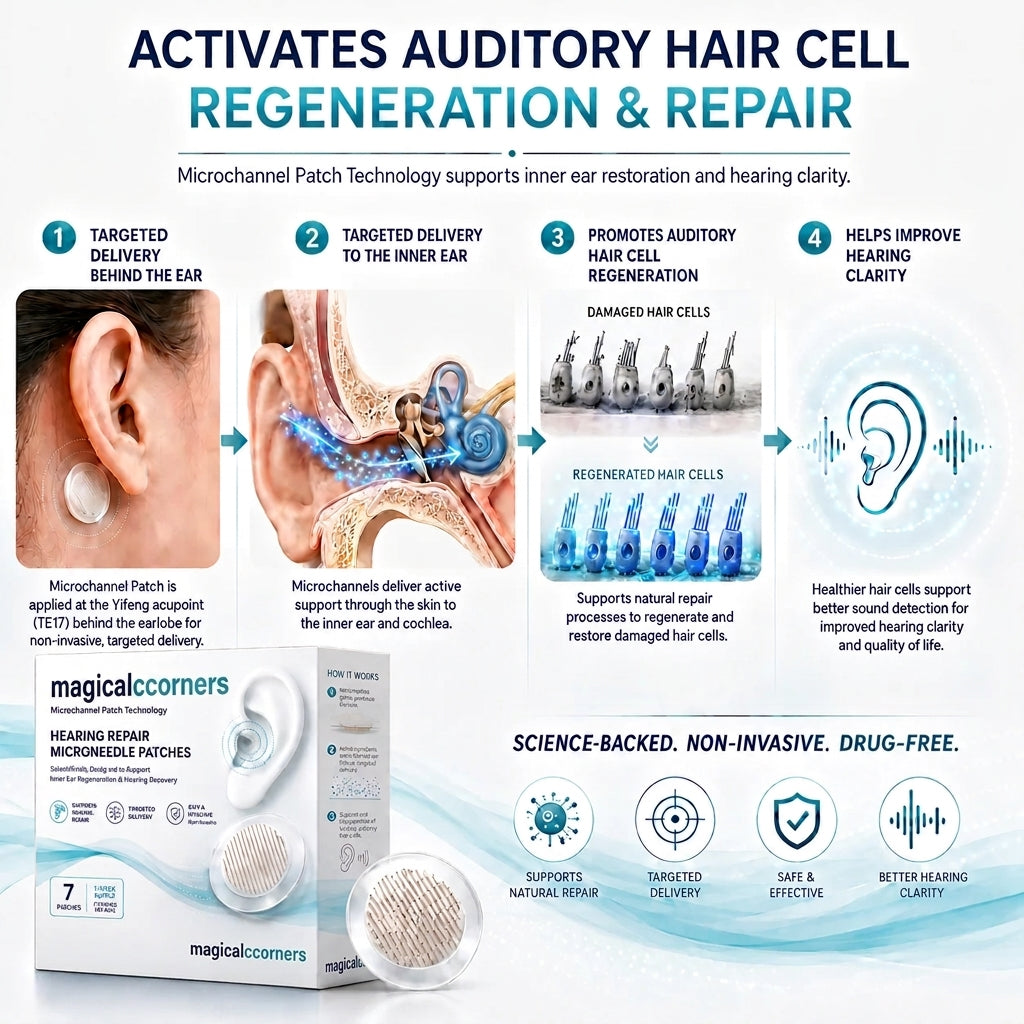 Natravor™ HEARING SUPPORT MICRONEEDLE PATCHES