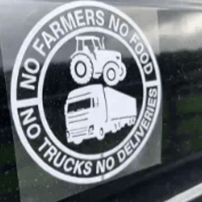 ⚡⚡50% RABATT!!! 🚜Auto-Aufkleber: 🌾Keine Bauern, keine Lebensmittel – keine LKWs, keine Lieferungen🚛